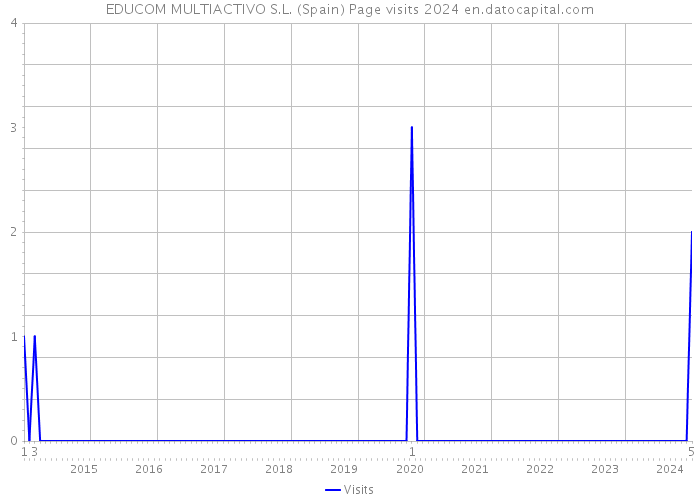EDUCOM MULTIACTIVO S.L. (Spain) Page visits 2024 