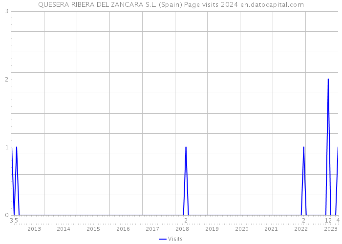 QUESERA RIBERA DEL ZANCARA S.L. (Spain) Page visits 2024 