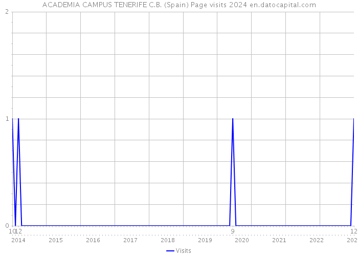 ACADEMIA CAMPUS TENERIFE C.B. (Spain) Page visits 2024 