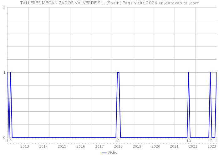 TALLERES MECANIZADOS VALVERDE S.L. (Spain) Page visits 2024 
