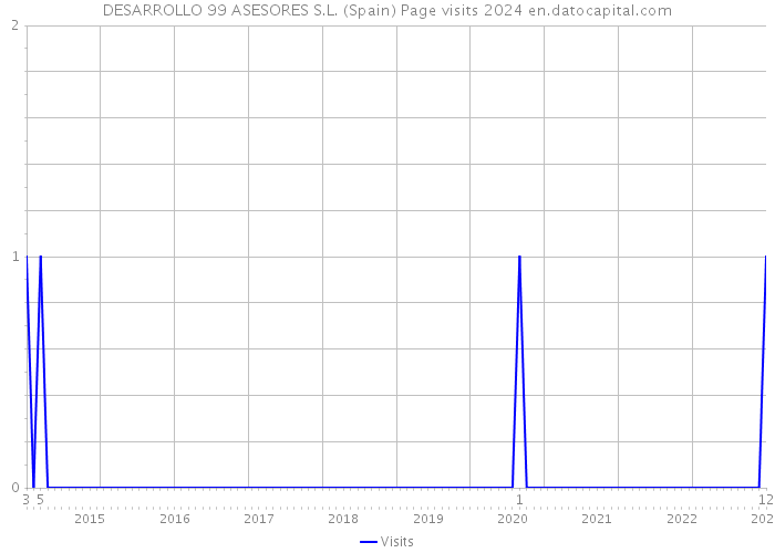 DESARROLLO 99 ASESORES S.L. (Spain) Page visits 2024 