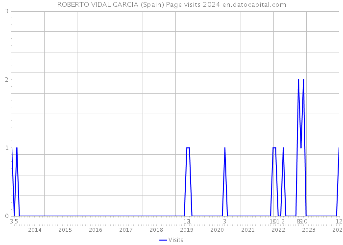 ROBERTO VIDAL GARCIA (Spain) Page visits 2024 