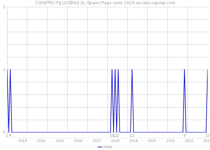 CONSTRU FJJ LICERAS SL (Spain) Page visits 2024 