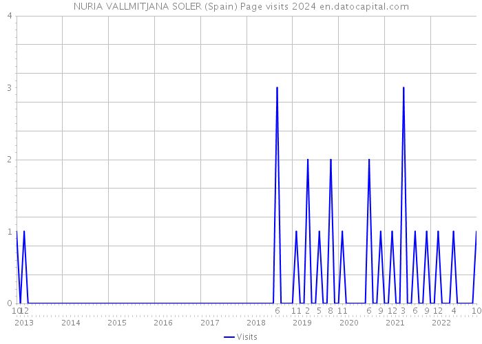 NURIA VALLMITJANA SOLER (Spain) Page visits 2024 