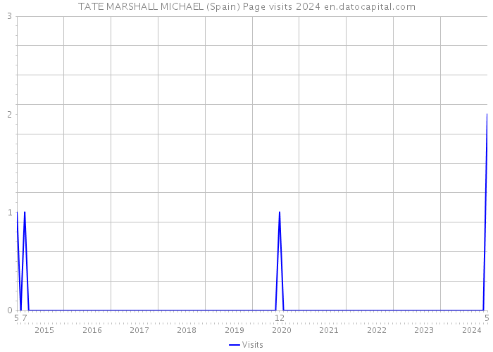 TATE MARSHALL MICHAEL (Spain) Page visits 2024 