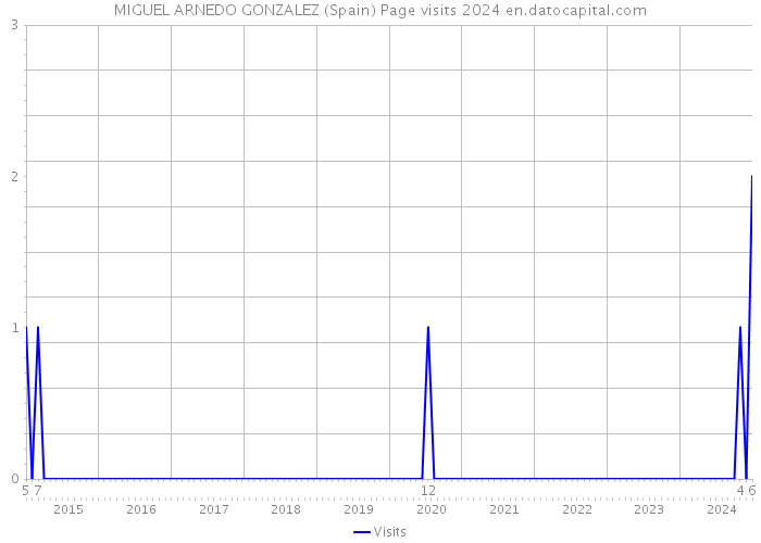 MIGUEL ARNEDO GONZALEZ (Spain) Page visits 2024 