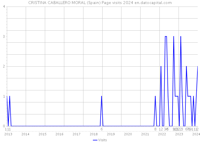 CRISTINA CABALLERO MORAL (Spain) Page visits 2024 