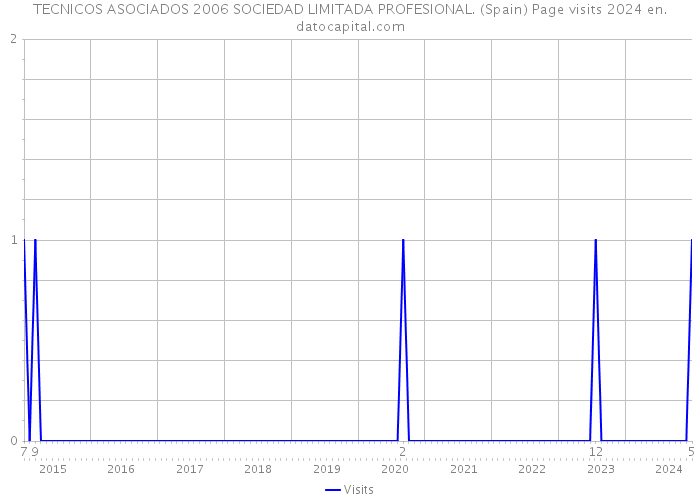 TECNICOS ASOCIADOS 2006 SOCIEDAD LIMITADA PROFESIONAL. (Spain) Page visits 2024 