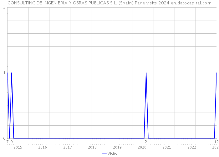 CONSULTING DE INGENIERIA Y OBRAS PUBLICAS S.L. (Spain) Page visits 2024 