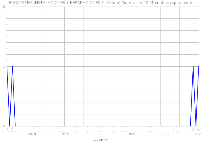 ECOSYSTEM INSTALACIONES Y REPARACIONES SL (Spain) Page visits 2024 