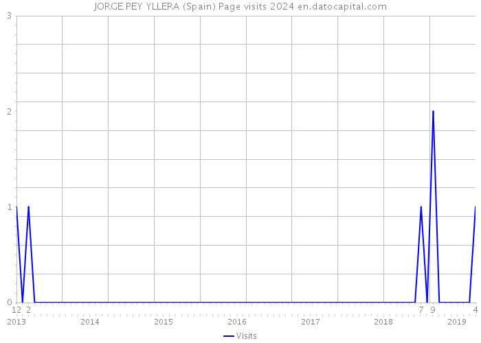 JORGE PEY YLLERA (Spain) Page visits 2024 