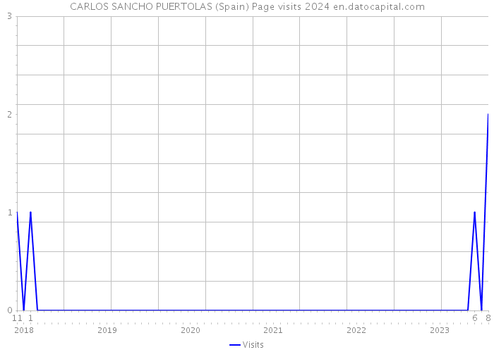 CARLOS SANCHO PUERTOLAS (Spain) Page visits 2024 