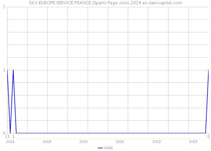 DKV EUROPE SERVICE FRANCE (Spain) Page visits 2024 