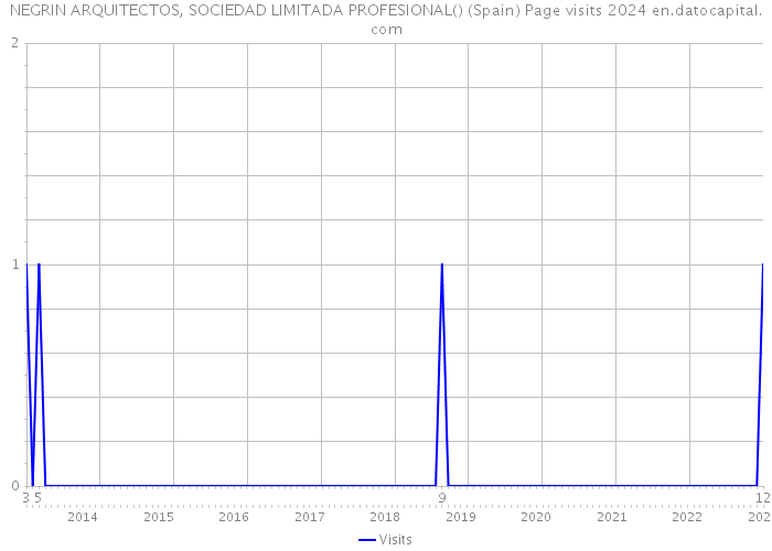 NEGRIN ARQUITECTOS, SOCIEDAD LIMITADA PROFESIONAL() (Spain) Page visits 2024 