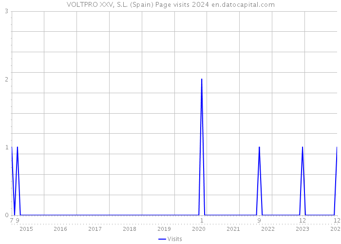 VOLTPRO XXV, S.L. (Spain) Page visits 2024 