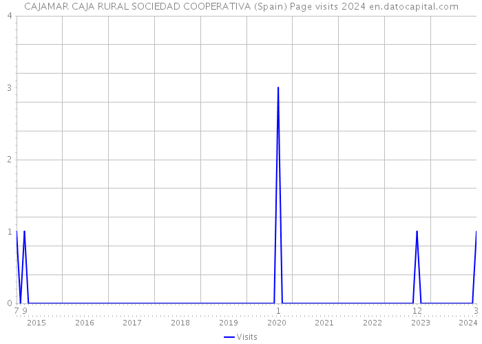CAJAMAR CAJA RURAL SOCIEDAD COOPERATIVA (Spain) Page visits 2024 