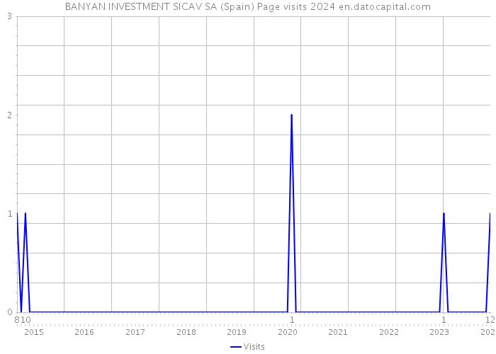 BANYAN INVESTMENT SICAV SA (Spain) Page visits 2024 