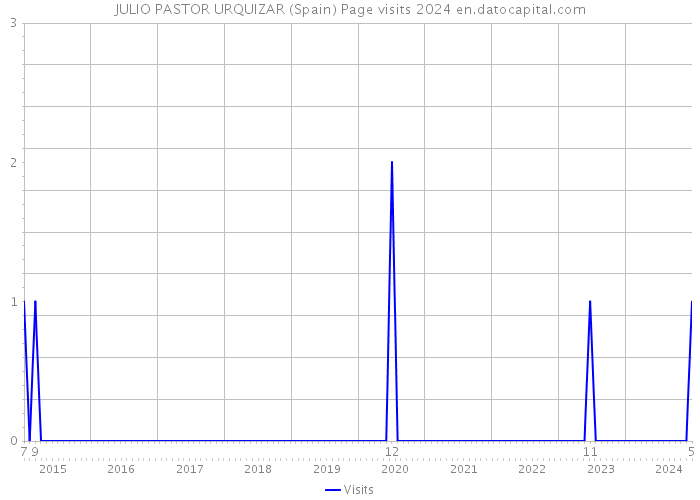 JULIO PASTOR URQUIZAR (Spain) Page visits 2024 