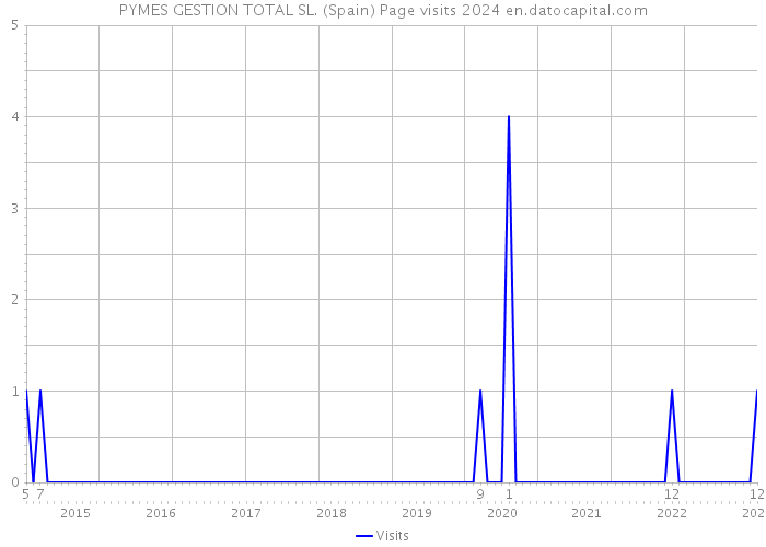 PYMES GESTION TOTAL SL. (Spain) Page visits 2024 
