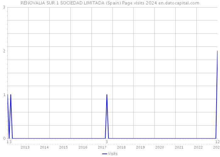 RENOVALIA SUR 1 SOCIEDAD LIMITADA (Spain) Page visits 2024 
