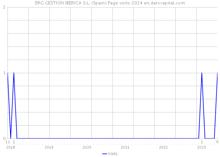 ERG GESTION IBERICA S.L. (Spain) Page visits 2024 