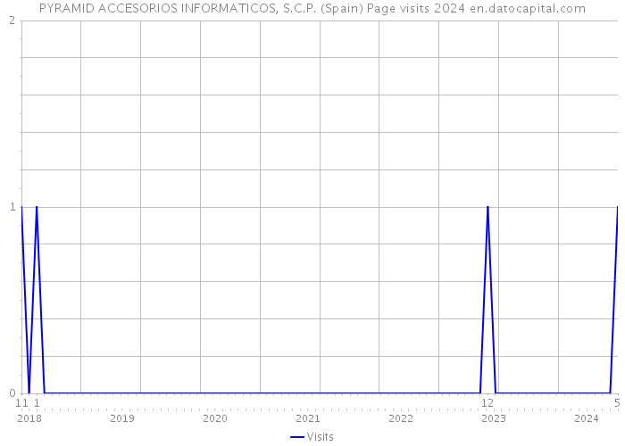 PYRAMID ACCESORIOS INFORMATICOS, S.C.P. (Spain) Page visits 2024 