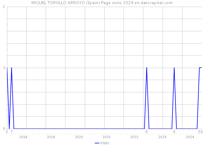 MIGUEL TOROLLO ARROYO (Spain) Page visits 2024 