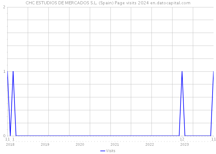 CHC ESTUDIOS DE MERCADOS S.L. (Spain) Page visits 2024 