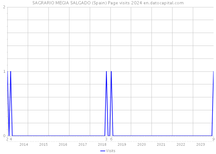 SAGRARIO MEGIA SALGADO (Spain) Page visits 2024 