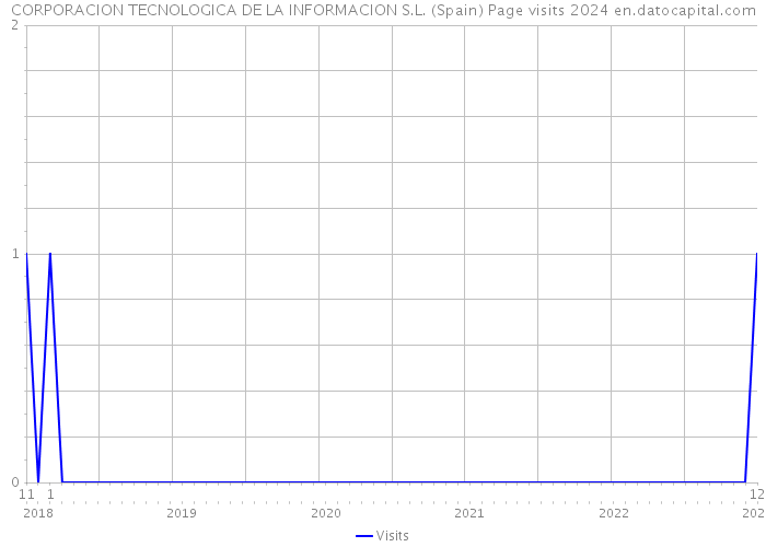 CORPORACION TECNOLOGICA DE LA INFORMACION S.L. (Spain) Page visits 2024 