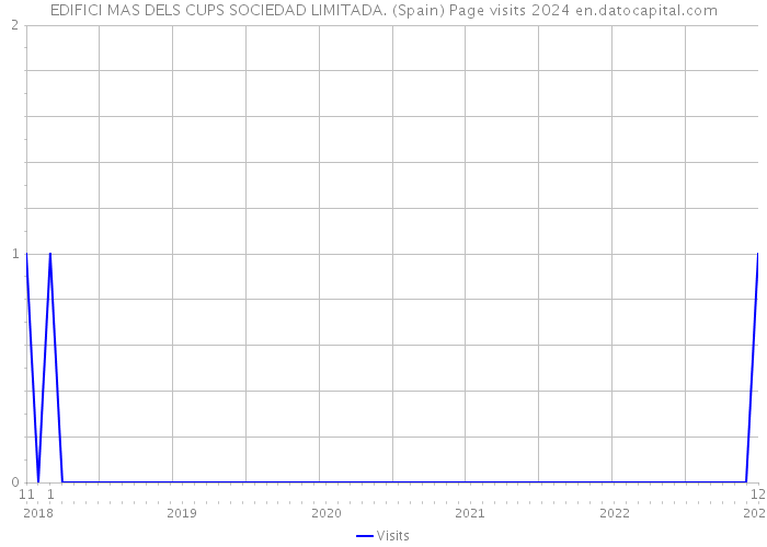 EDIFICI MAS DELS CUPS SOCIEDAD LIMITADA. (Spain) Page visits 2024 