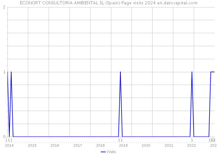 ECONORT CONSULTORIA AMBIENTAL SL (Spain) Page visits 2024 