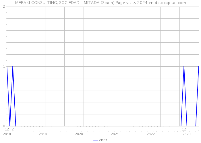 MERAKI CONSULTING, SOCIEDAD LIMITADA (Spain) Page visits 2024 