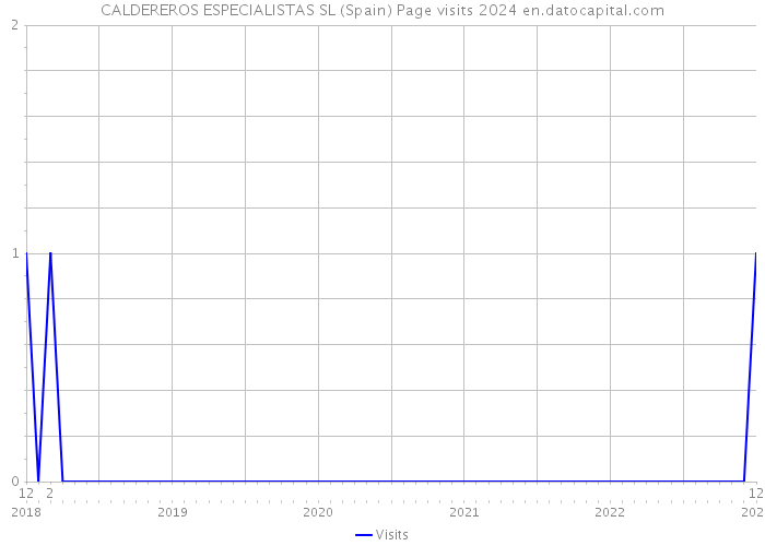 CALDEREROS ESPECIALISTAS SL (Spain) Page visits 2024 