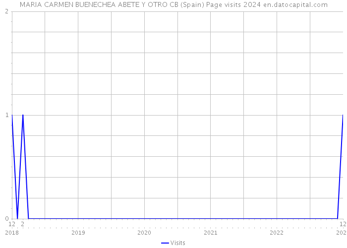 MARIA CARMEN BUENECHEA ABETE Y OTRO CB (Spain) Page visits 2024 