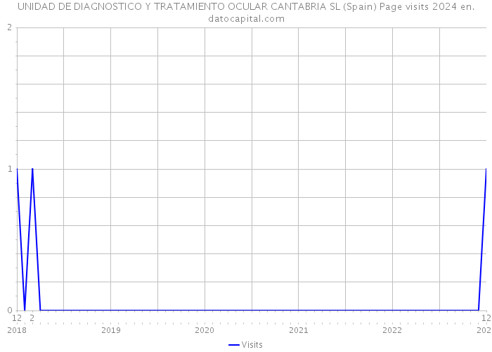 UNIDAD DE DIAGNOSTICO Y TRATAMIENTO OCULAR CANTABRIA SL (Spain) Page visits 2024 