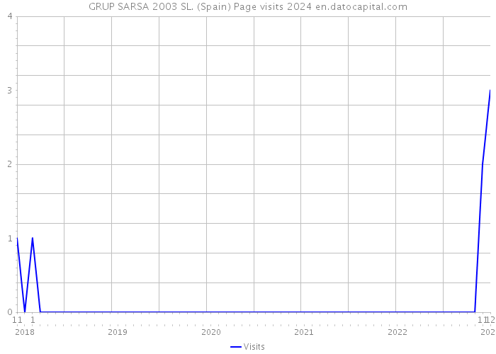 GRUP SARSA 2003 SL. (Spain) Page visits 2024 