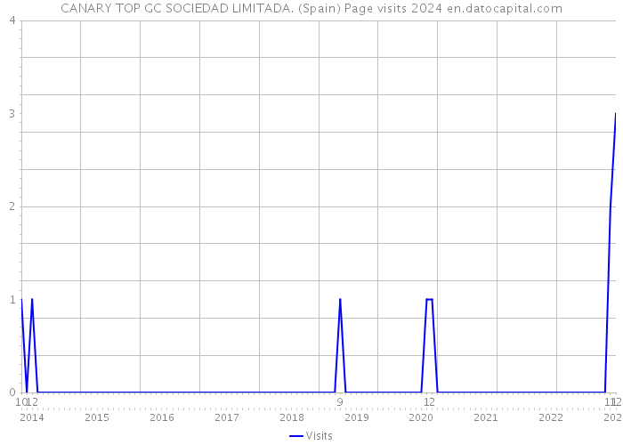 CANARY TOP GC SOCIEDAD LIMITADA. (Spain) Page visits 2024 
