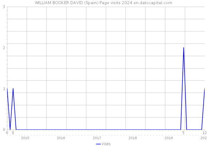 WILLIAM BOOKER DAVID (Spain) Page visits 2024 