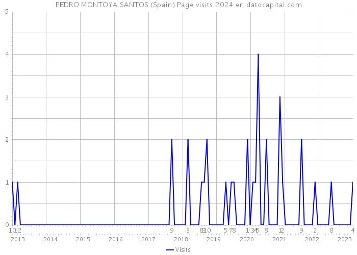 PEDRO MONTOYA SANTOS (Spain) Page visits 2024 
