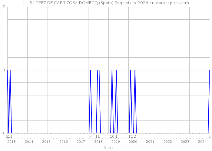 LUIS LOPEZ DE CARRIZOSA DOMECQ (Spain) Page visits 2024 