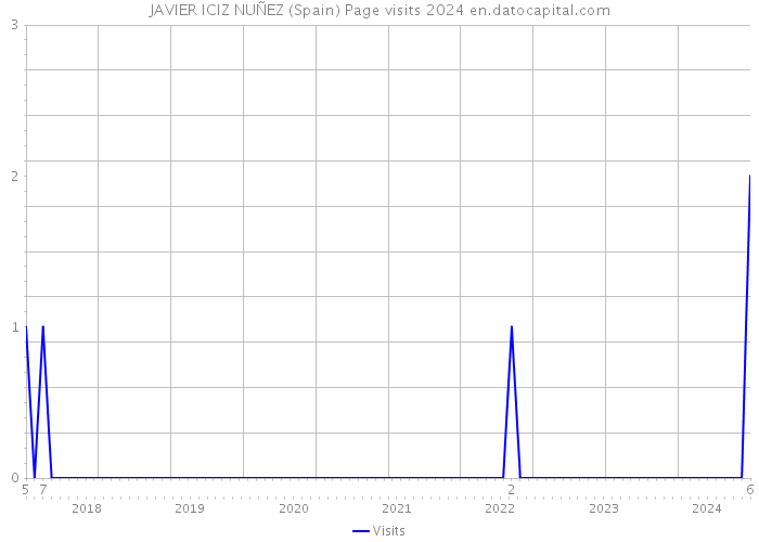 JAVIER ICIZ NUÑEZ (Spain) Page visits 2024 