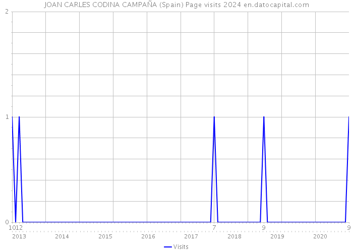 JOAN CARLES CODINA CAMPAÑA (Spain) Page visits 2024 