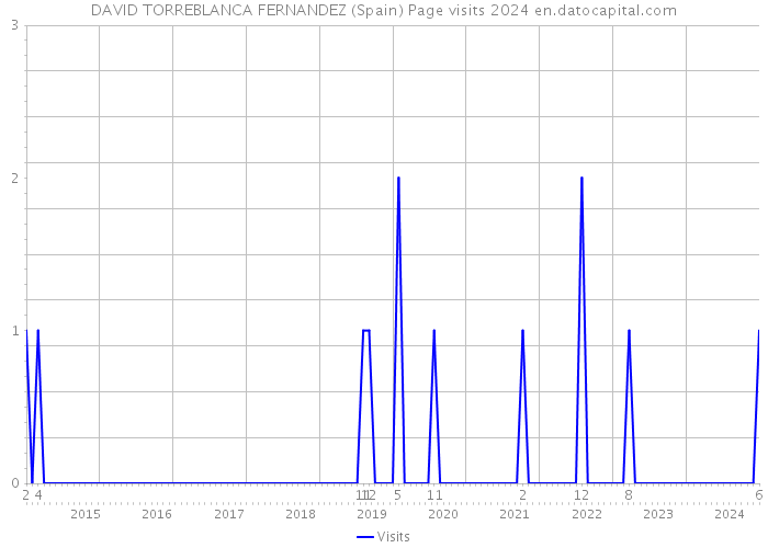DAVID TORREBLANCA FERNANDEZ (Spain) Page visits 2024 