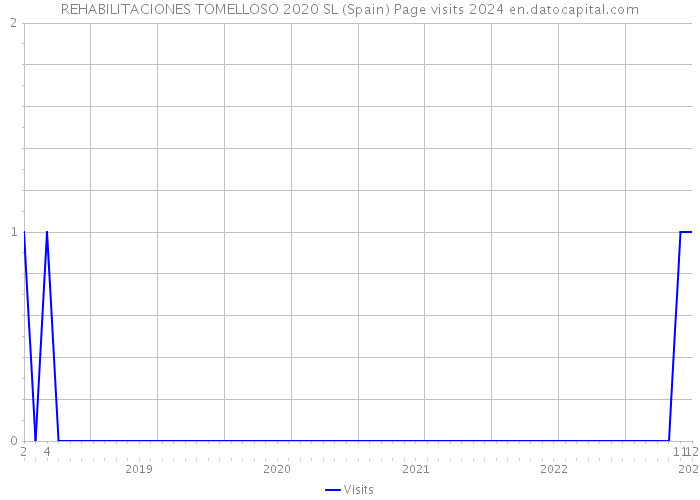 REHABILITACIONES TOMELLOSO 2020 SL (Spain) Page visits 2024 