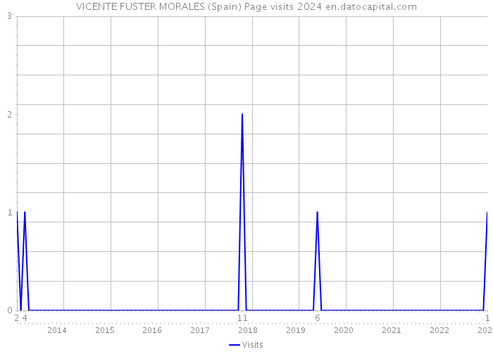 VICENTE FUSTER MORALES (Spain) Page visits 2024 