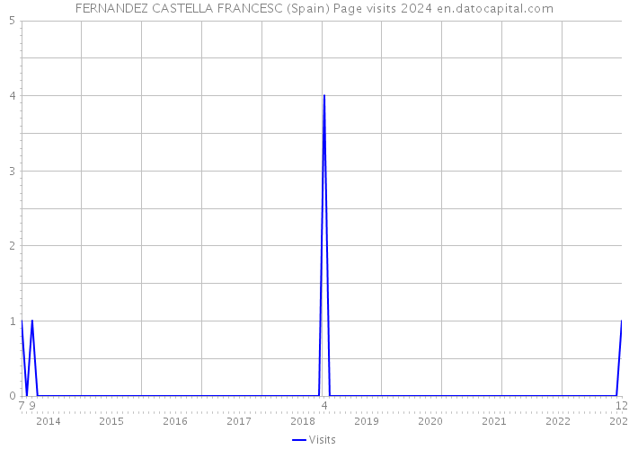 FERNANDEZ CASTELLA FRANCESC (Spain) Page visits 2024 