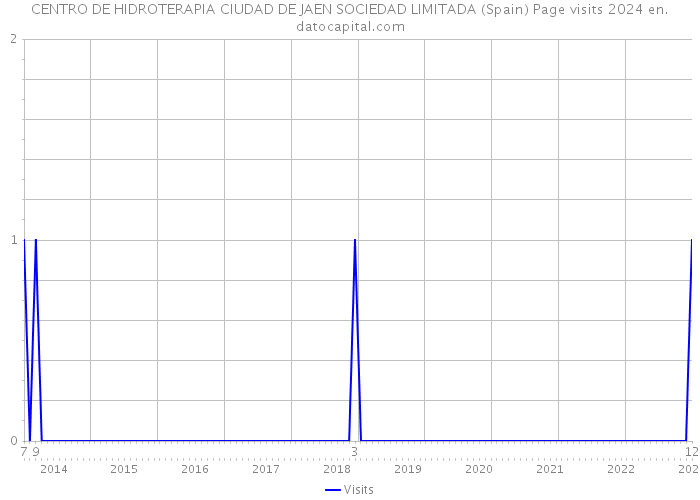 CENTRO DE HIDROTERAPIA CIUDAD DE JAEN SOCIEDAD LIMITADA (Spain) Page visits 2024 