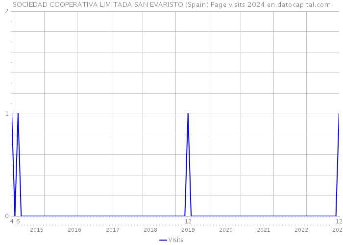 SOCIEDAD COOPERATIVA LIMITADA SAN EVARISTO (Spain) Page visits 2024 