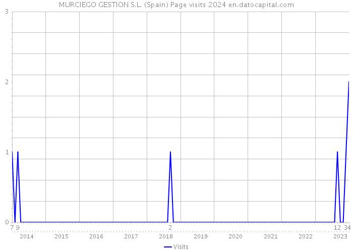 MURCIEGO GESTION S.L. (Spain) Page visits 2024 